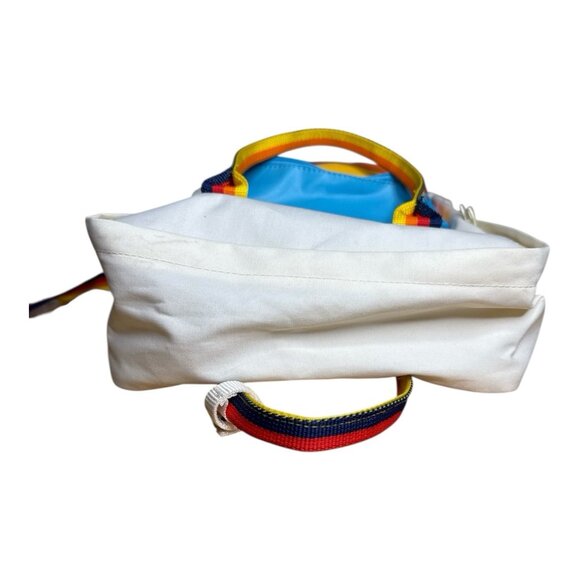 Aldi Gear Backpack 2023 with Laptop Padded Pocket Vintage Retro Red Orange Blue - Picture 6 of 13